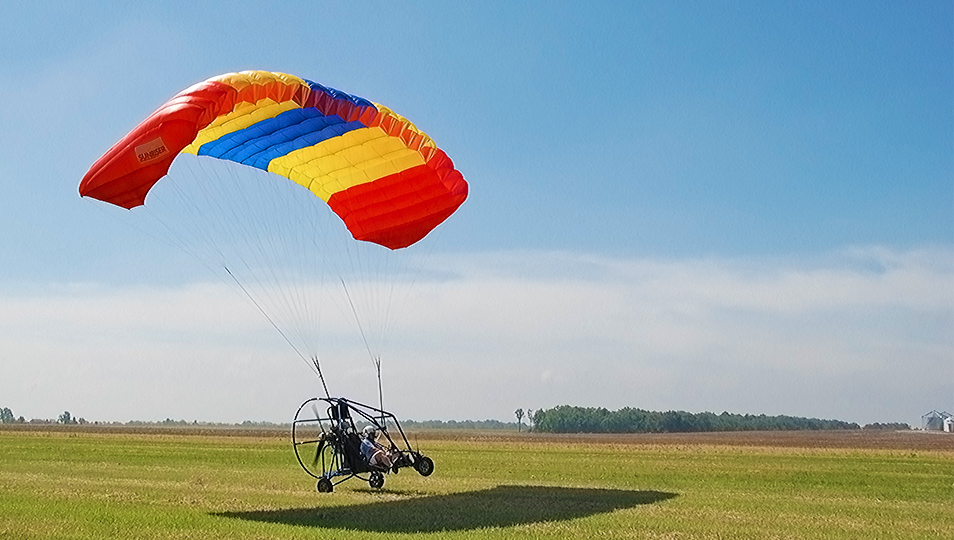 PC2000 Powered Parachute in Flight