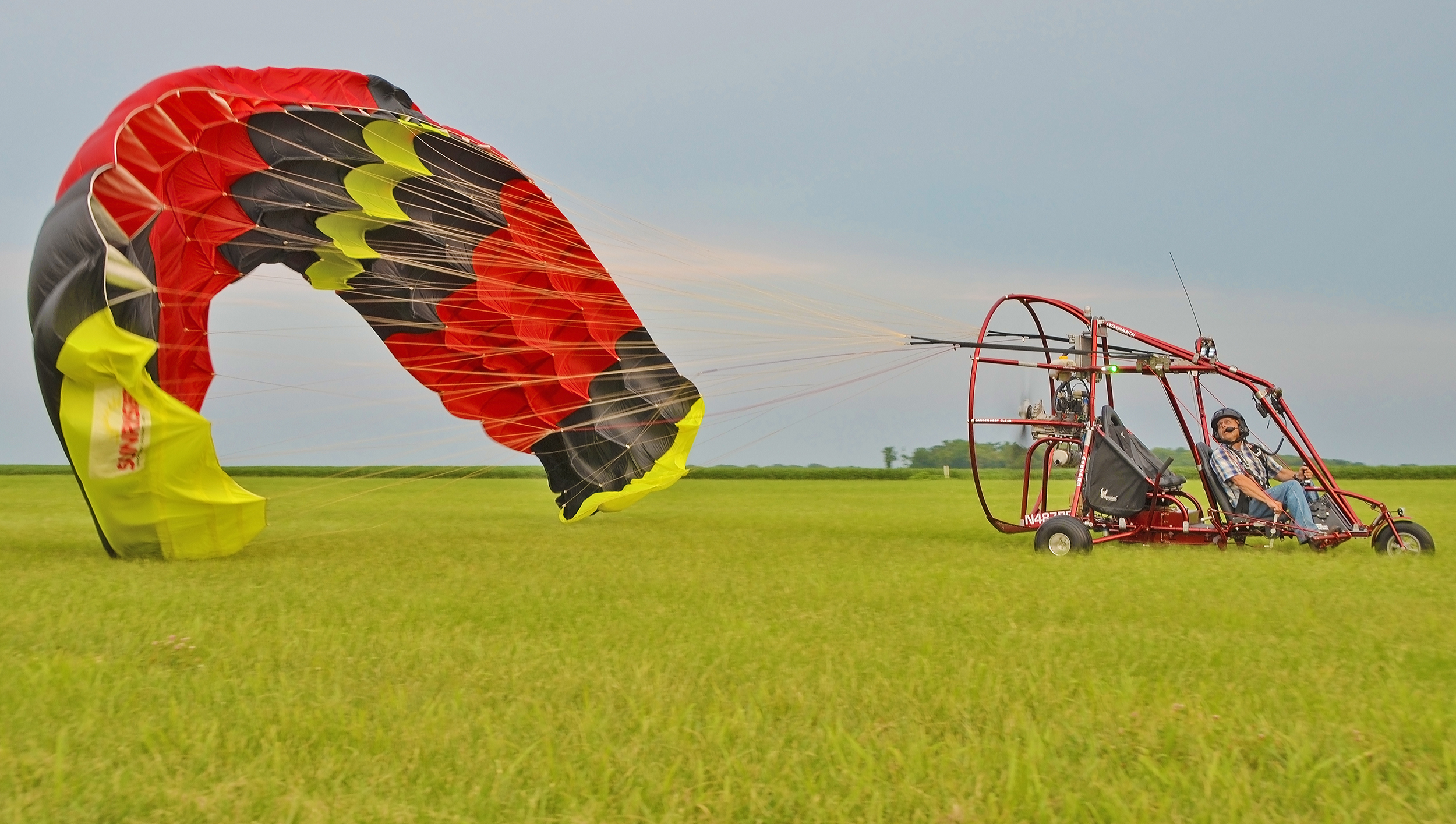 Straightening Out Parachute Lines at the Greenville Airport